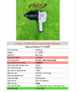 (LT - 600P) Súng bắn ốc khí nén 1" Liketools LT - 600P