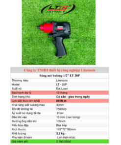 (LT - 20P) Súng bắn ốc khí nén Liketools LT - 20P