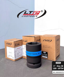 ĐẦU KHẨU TUÝP LTC LIKETOOLS  1'' - SIZE 38 - L80 - 6PTM ( SERI 10800038F6PTM )